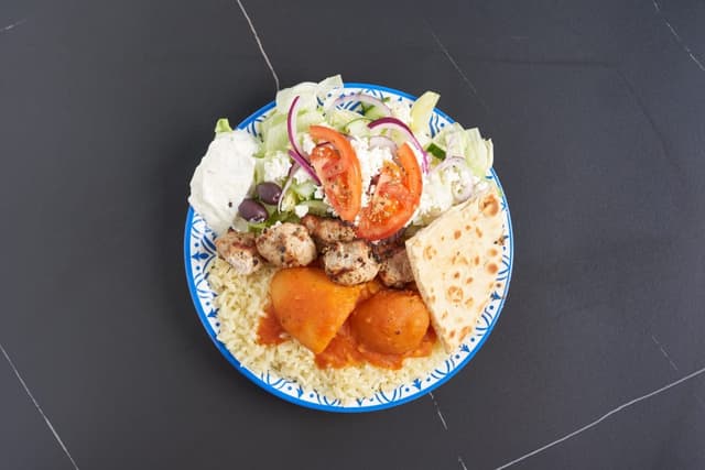 Pork Special prepared by Greek Mansion